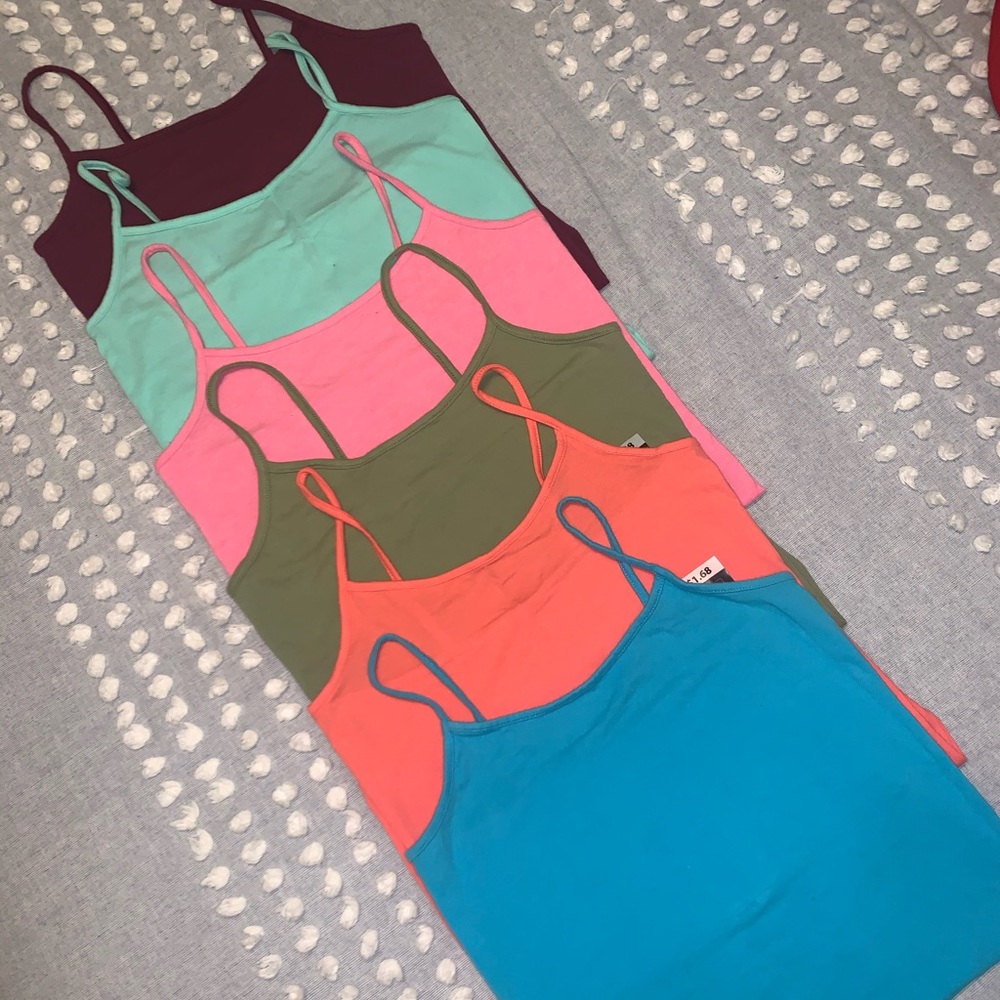 NOBO 6 Spaghetti Strap Tank tops; 2 are New with tags